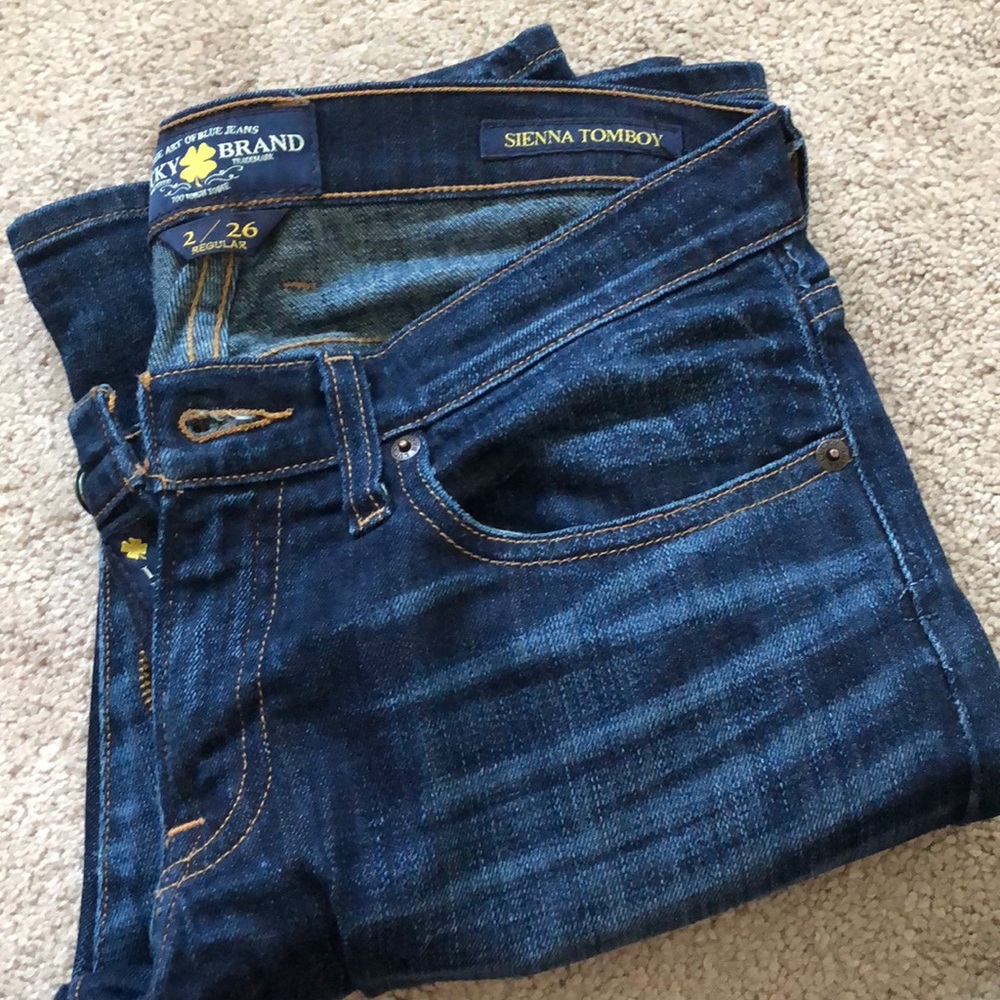 Lucky Jeans Sienna Tomboy Distressed Jeans